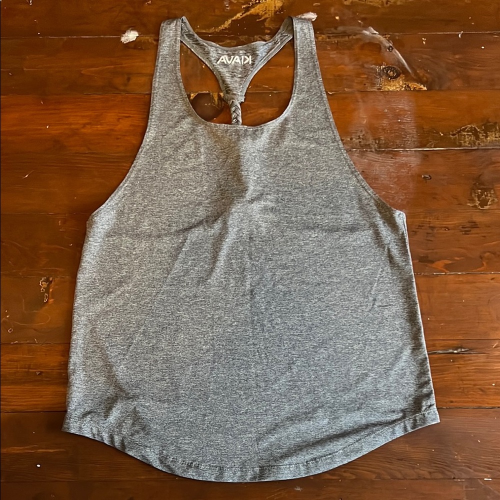 KIAVA Gray Sleeveless Tank Top Athletic Style